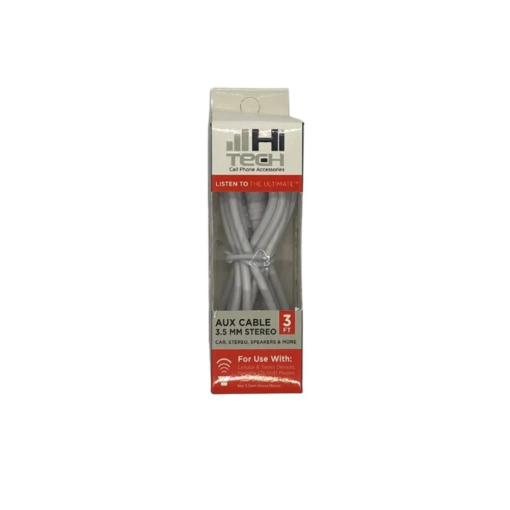 Aux Cable 3 Ft. & 3 Ft. MM Stereo